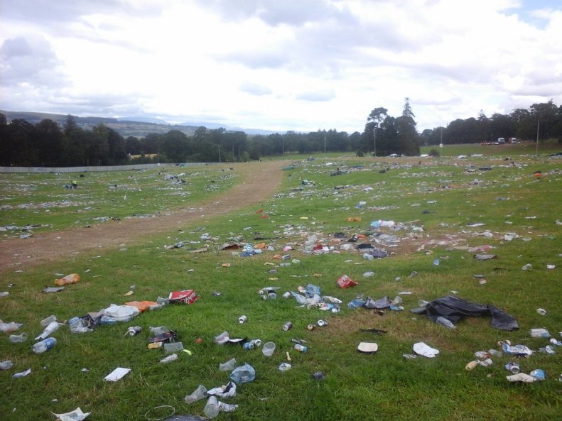 Belladrum field before clear up